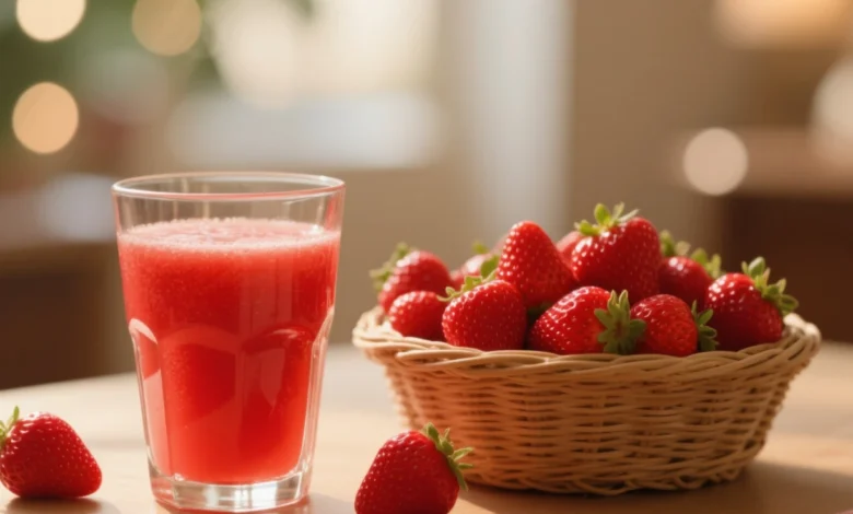 Receita Suco Natural de Morango super delicioso.