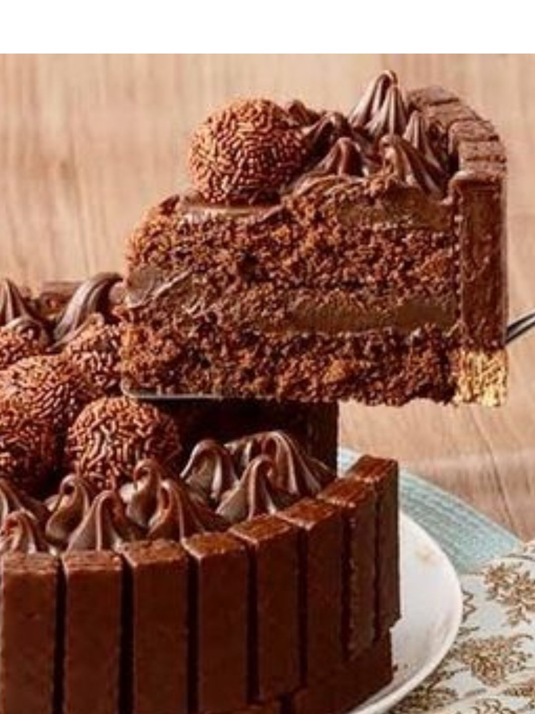 bolo de chocolate com brigadeiro