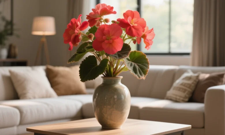 Cultivar begônia em casa