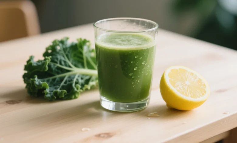 Suco de couve com limão