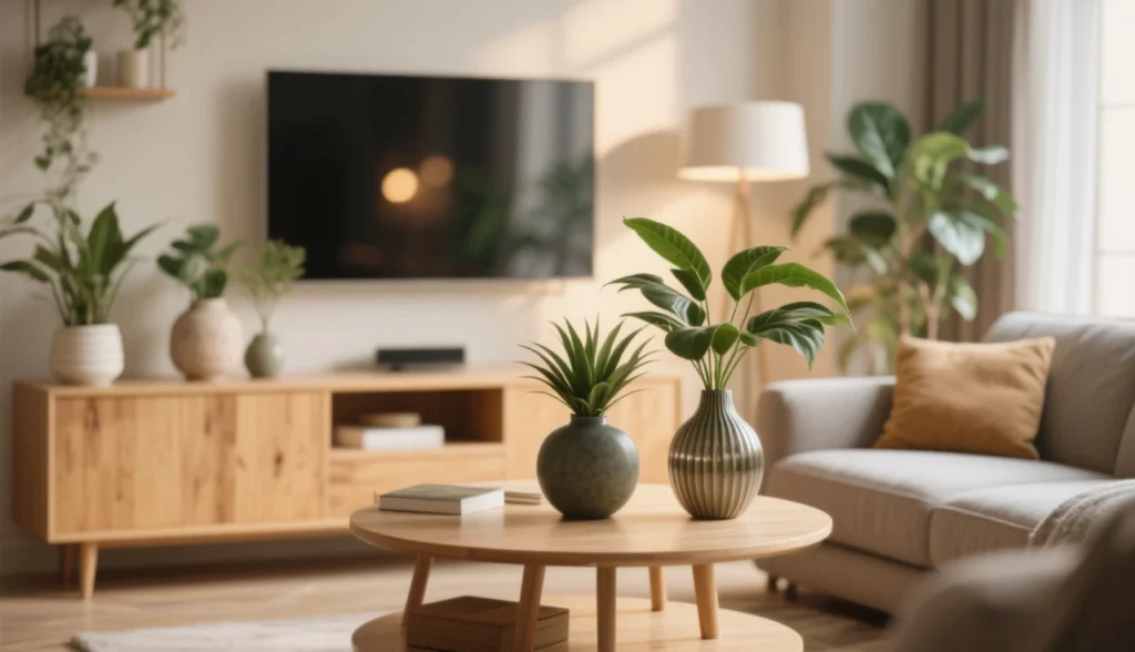 Decoração fácil: como usar plantas artificiais para deixar sua sala incrível