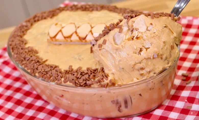 Receita Sobremesa para o Natal: Pavê Cremoso de Chocolate com Nozes Caramelizadas