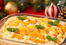 Pêssego na Travessa: Sobremesa Para o Natal