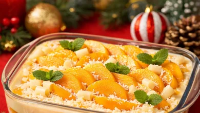 Pêssego na Travessa: Sobremesa Para o Natal