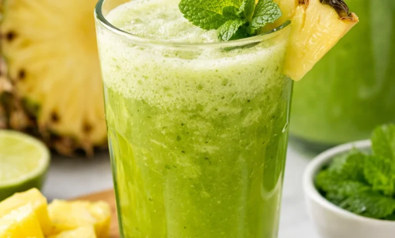 Receita de Suco de Abacaxi com Hortelã para Emagrecer
