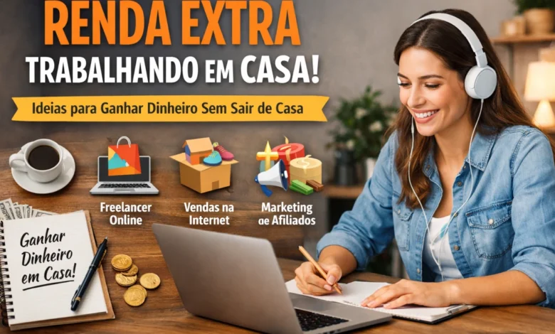 Renda Extra Trabalhando em Casa: Ideias Reais Para Ganhar Dinheiro Sem Sair de Casa
