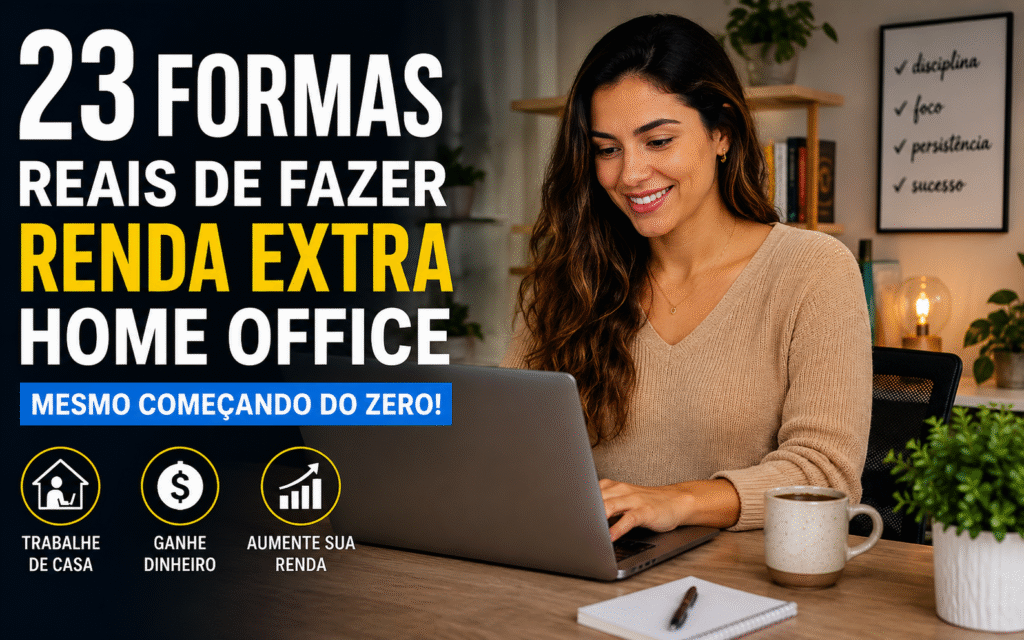 23 formas reais de fazer renda extra home office