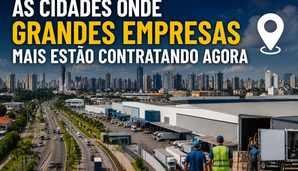 As Cidades Onde Grandes Empresas Mais Estão Contratando Agora
