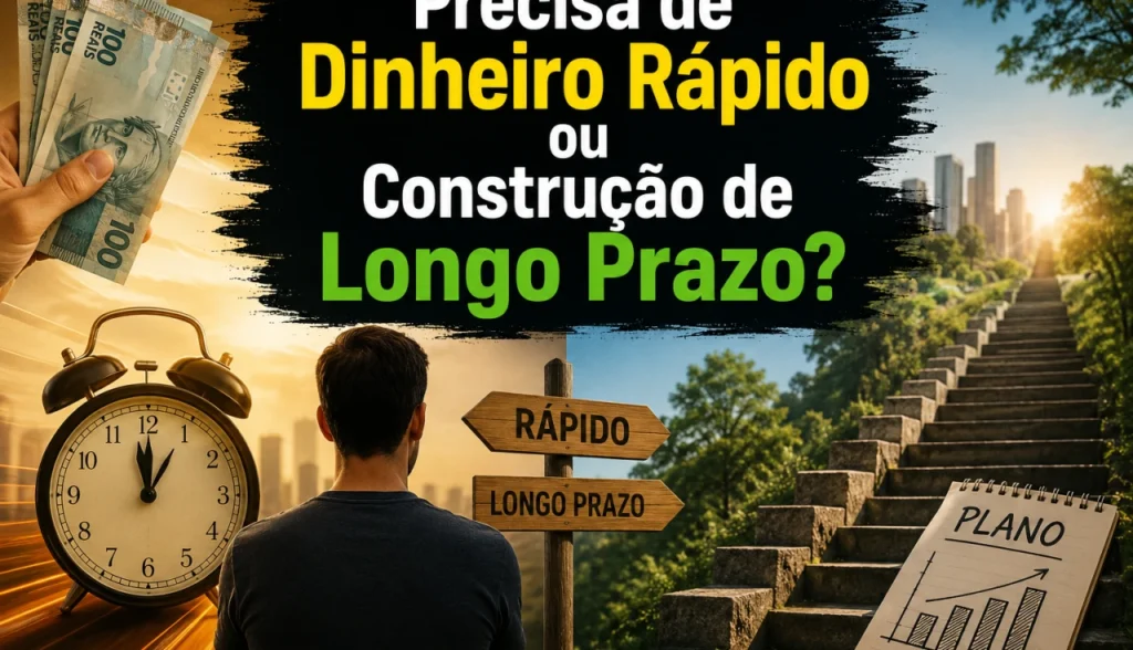 Precisa de Dinheiro Rápido ou Construção de Longo Prazo?